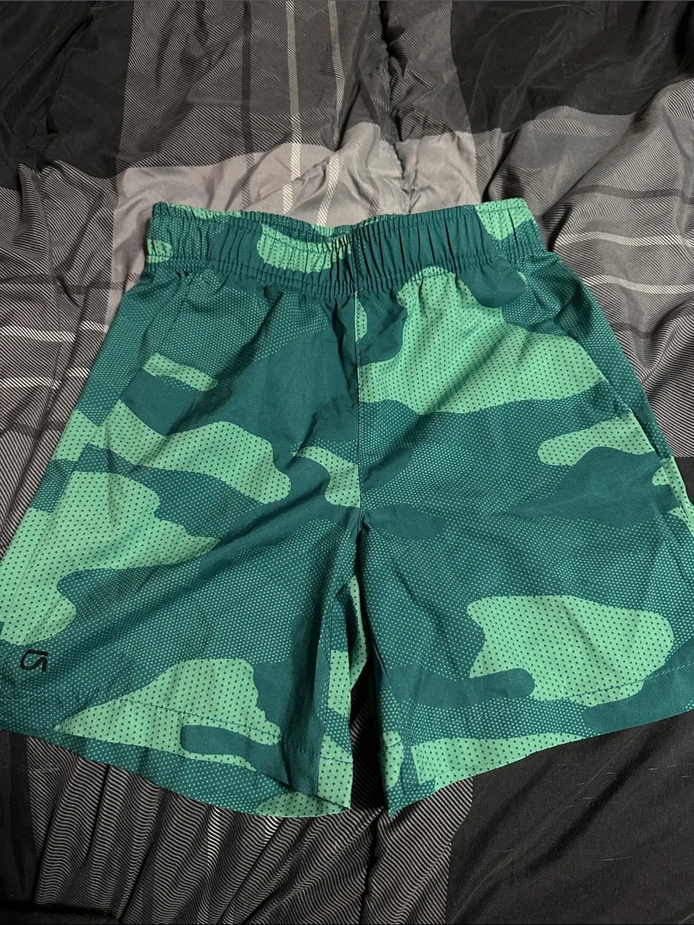 GAP kids  Green Camo Athletic Shorts